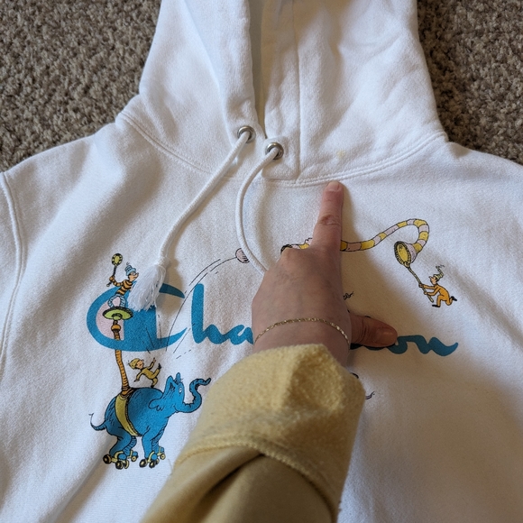 Champion Dr. Seuss Oh the Places You'll Go Reverse Weave Hooded Sweatshirt - Picture 13 of 15